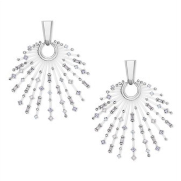 Kendra Scott lilac mist Illusion scattered earring - Picture 4 of 8